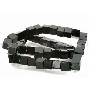  4mm Cube Beads 16, Black Obsidian Arts, Crafts & Sewing