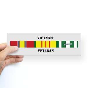  Vietnam Veteran Military Bumper Sticker by  Arts 