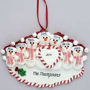   Heart Personalized Claydough Christmas Ornament