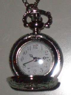 VINTAGE LOOK Synchronise SILVER Tone Pocket Watch  