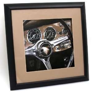  Vintage Porsche Bianco   Frame Lithograph