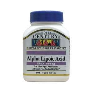  Alpha Lipoic Acid 50 mg 90 Tabs by 21st Century Health 