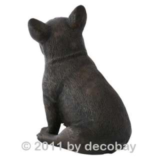 Hund Französische Bulldogge Bronze Figur Garten Hunde Bulldoge  