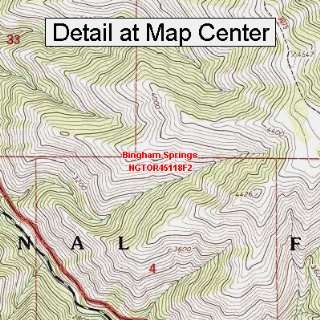   Map   Bingham Springs, Oregon (Folded/Waterproof)