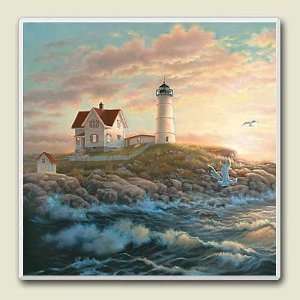 Lighthouse At Dawn Tile Trivet 