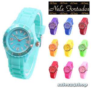 Armbanduhr Nele Fortados Silikon Watch Uhr verschiedene Farben 