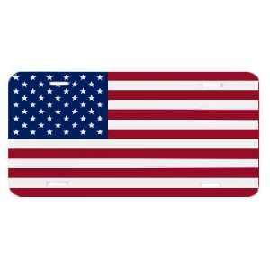  United States USA Flag License Plate: Automotive