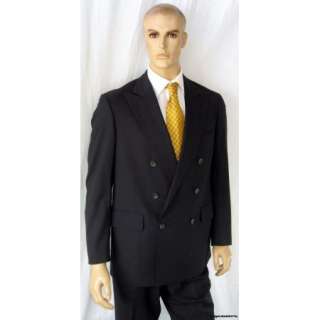 Ralph Lauren $695 Men’s Suit 44 R 44R Chaps Navy Double Breasted 