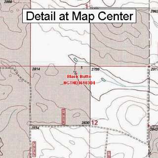  USGS Topographic Quadrangle Map   Black Butte, North 
