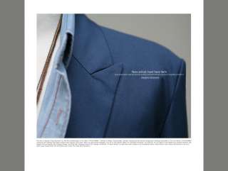 Bros Mens Slim Fit TR Peaked Collar Jacket BLUE SIZE  US EU 34~40R no 