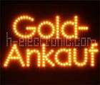 LED Leuchtreklame Gold Ankauf Schild neon Schilder NEW Artikel im hz 