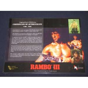  RAMBO III OFFICIALLY LICENSED 20TH ANNIVERSARY EDITION 