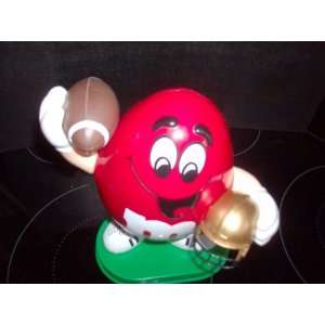  m&m Red Football Candy Dispenser 9 1/4 High for Home or 