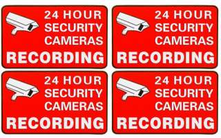 Home CCTV Security Camera Video Surveillance Sticker Warning Decal 