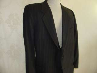 HICKEY FREEMAN suit ~~~ Black Loro Piana Super 120 ~~~ 44S  