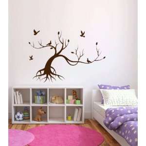  Tree and Birds Vinyl Wall Decal Sticker Graphic By LKS Trading Post 