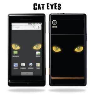   Decal Sticker for Motorola Droid   Cat Eyes Cell Phones & Accessories