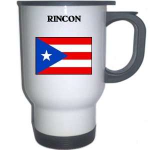  Puerto Rico   RINCON White Stainless Steel Mug 