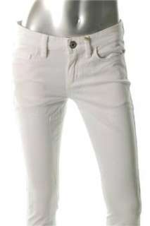   Maxazria NEW White Skinny Jeans Ultra Low Rise Solid BHFO 25  