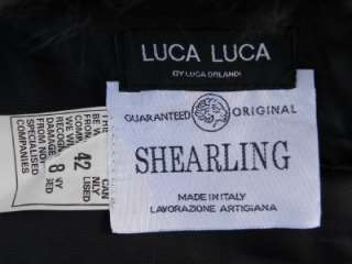 LUCA LUCA STUNNING SILK DRESS JACKET SUIT W/FUR COLLAR  