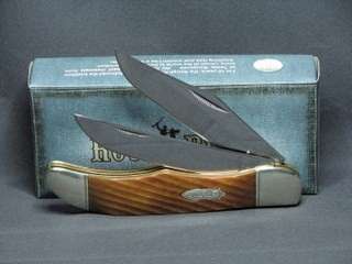 Rough Rider Folding Hunter Knife Brown Twisted RR1047  
