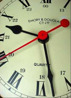 1970s Emory & Douglas Co Ships Clock Brass Case Quartz Movement 