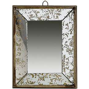 31499   Antique Look Frameless Wall Mirror / Tray 12  