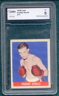 1948 Leaf #71 FREDDY STEELE EX Knock Out Boxing Card  