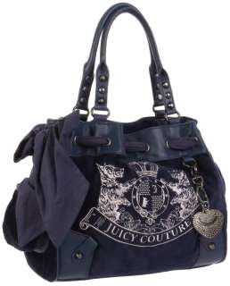   COUTURE SCOTTIE EMBROIDERY REGAL VELOUR DAYDREAMER TOTE BAG W/ CHARM