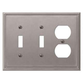 Creative Accents 3 Gang Brushed Nickel Combination Wall Plate 3116BN 