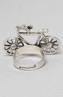 Accessories Boutique The Antique Bicycle Ring in Silver  Karmaloop 