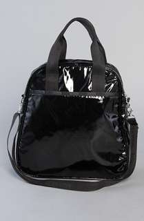LeSportsac The Vertical Overnighter Tote Bag in Black Patent 