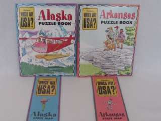 Lot 40 New Highlights Which Way USA? State Puzzle Magazines for Kids 