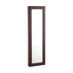   in. x 14 1/2 in. Wall Mounted Jewelry Armoire with Mirror in Cherry