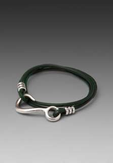 GILES & BROTHER Hook Wrap Bracelet in Green  