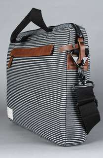 Hex The Fleet Laptop Bag in Black Gray Stripe : Karmaloop   Global 