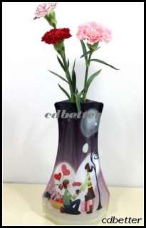 Home Vases Foldable Resuable Collapsible PVC Flexible  