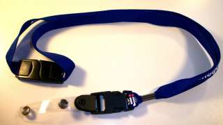 Blue Lanyard & neck strap with an ID tag holder on a detachable clip 