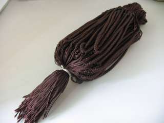 20 brown silk ajustable cord necklace W19183  