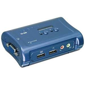   Port USB KVM Switch Kit with Audio and Cables 