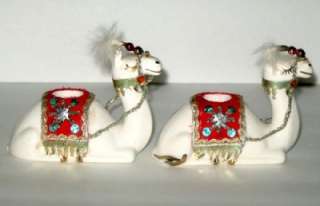   OF HOLT HOWARD CAMEL CANDLE HOLDERS 1960 CHRISTMAS ORNAMENT  