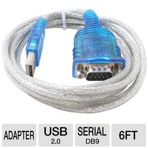 Sabrent SBT USC6M USB 2.0 to 9 pin Serial Adapter Cable   6 ft, For 