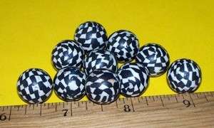 Fimo Beads   Patterned Focals 15mm   10 pieces   8 817  