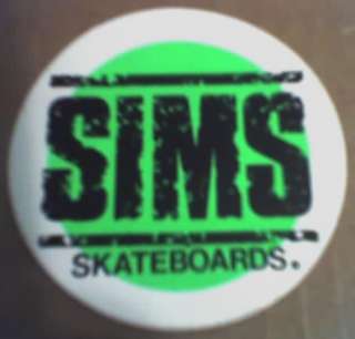 Sims Green Round Logo Skateboard Sticker rare ★★★★★  