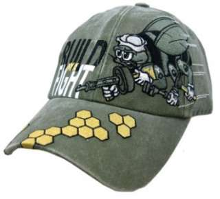 SEABEES WE BUILD WE FIGHT OD GREEN SEABEE HAT CAP  