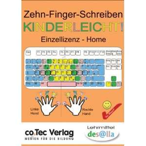 Zehn Finger Schreiben   Kinderleicht, 1 CD ROM Lernspaß mit den 