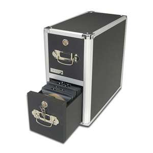 Vaultz 330 Disc Capacity Locking CD/DVD Cabinet 