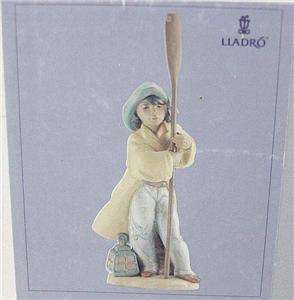 LLADRO Young Fisherman Figurine 12335 with Original Box and Packing 