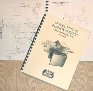 BELSAW FOLEY 910, 912 Planer Molder Operators & Parts Manual 0061 