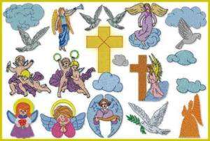 Cherubs and Angels   DHD Machine Embroidery Design Set  